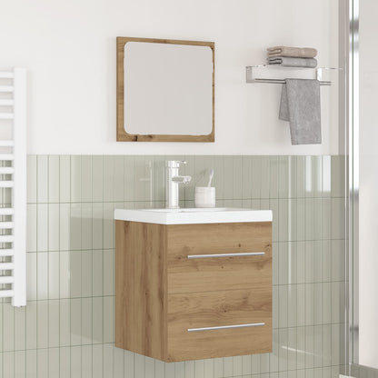 vidaXL Ensemble de meubles de salle de bain 2 pcs Chêne Artisan bois d'ingénierie