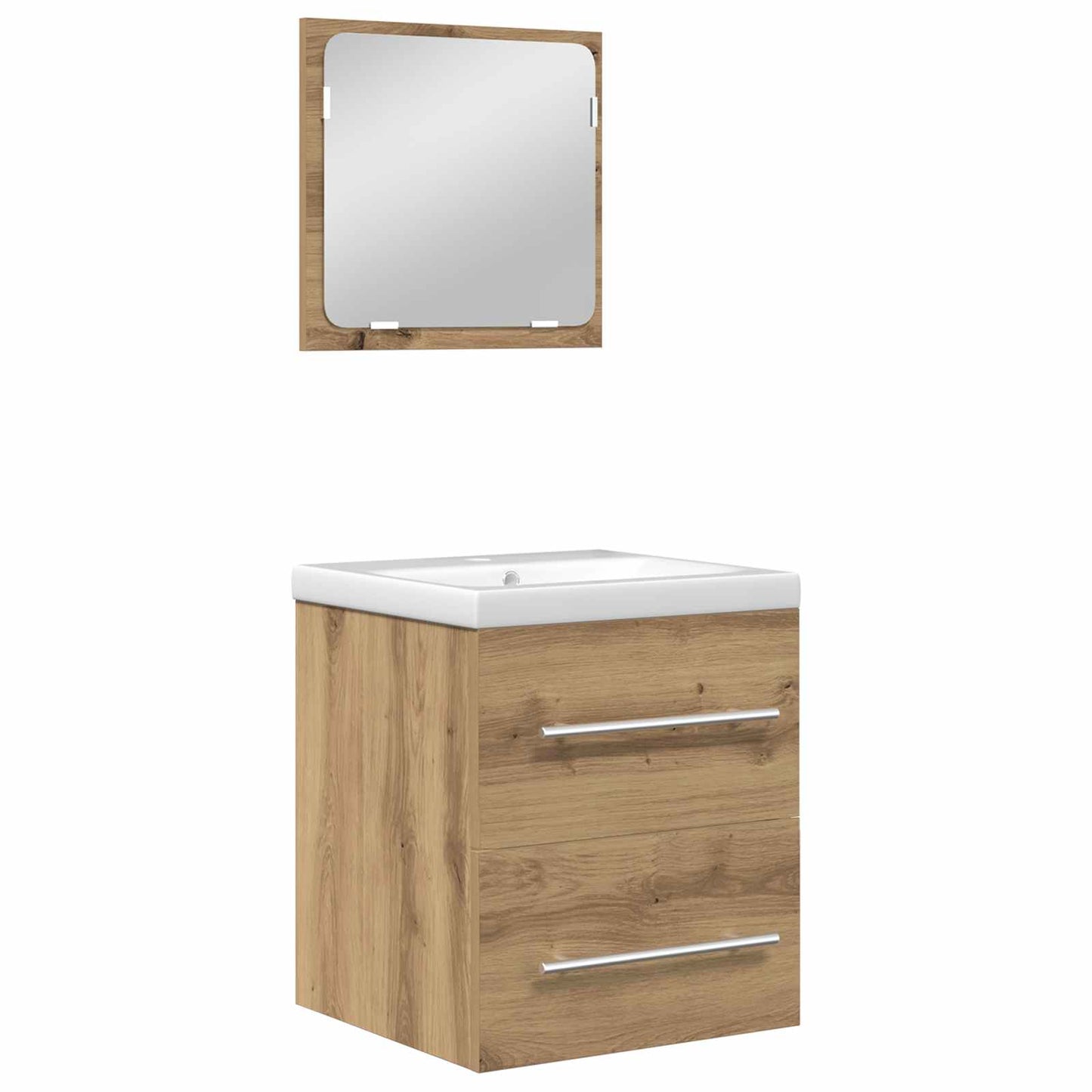 vidaXL Ensemble de meubles de salle de bain 2 pcs Chêne Artisan bois d'ingénierie