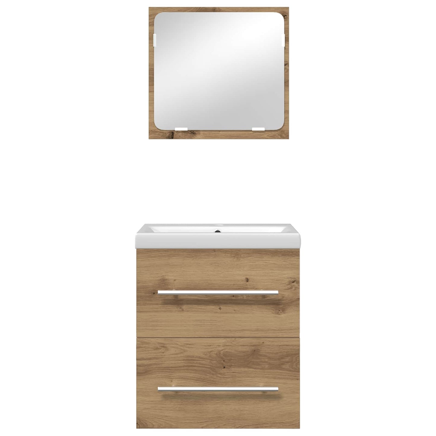 vidaXL Ensemble de meubles de salle de bain 2 pcs Chêne Artisan bois d'ingénierie