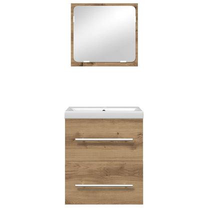 vidaXL Ensemble de meubles de salle de bain 2 pcs Chêne Artisan bois d'ingénierie