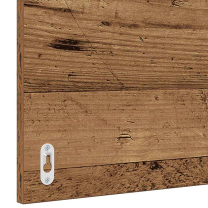 vidaXL Badezimmermöbel-Set 2 pcs Altes Holz und Weiß Holzwerkstoff