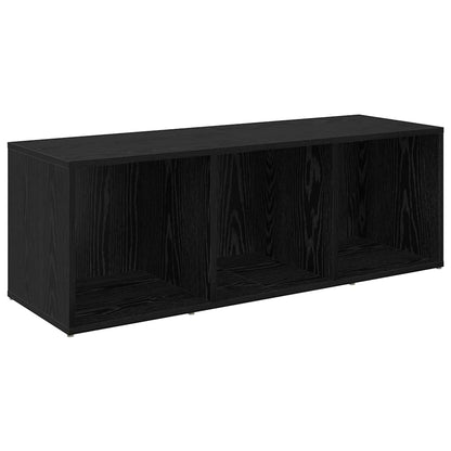 vidaXL TV-Schrankset 4 pcs Schwarz Eichen-Optik 37 x 35 x 107 cm