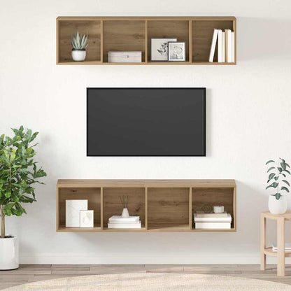 vidaXL TV-Schrankset 2 pcs Artisan-Eiche 37 x 37 x 142,5 cm