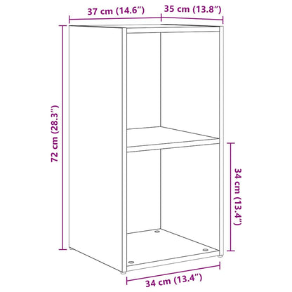 vidaXL TV-Schrankset 4 pcs Altholz 37 x 37 x 72 cm Holzwerkstoff