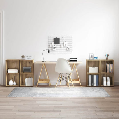 TV-Schrankset 4 pcs Artisan-Eiche 37 x 37 x 72 cm Holzwerkstoff