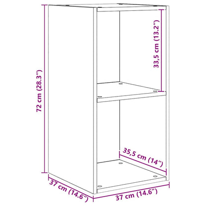 TV-Schrankset 4 pcs Artisan-Eiche 37 x 37 x 72 cm Holzwerkstoff