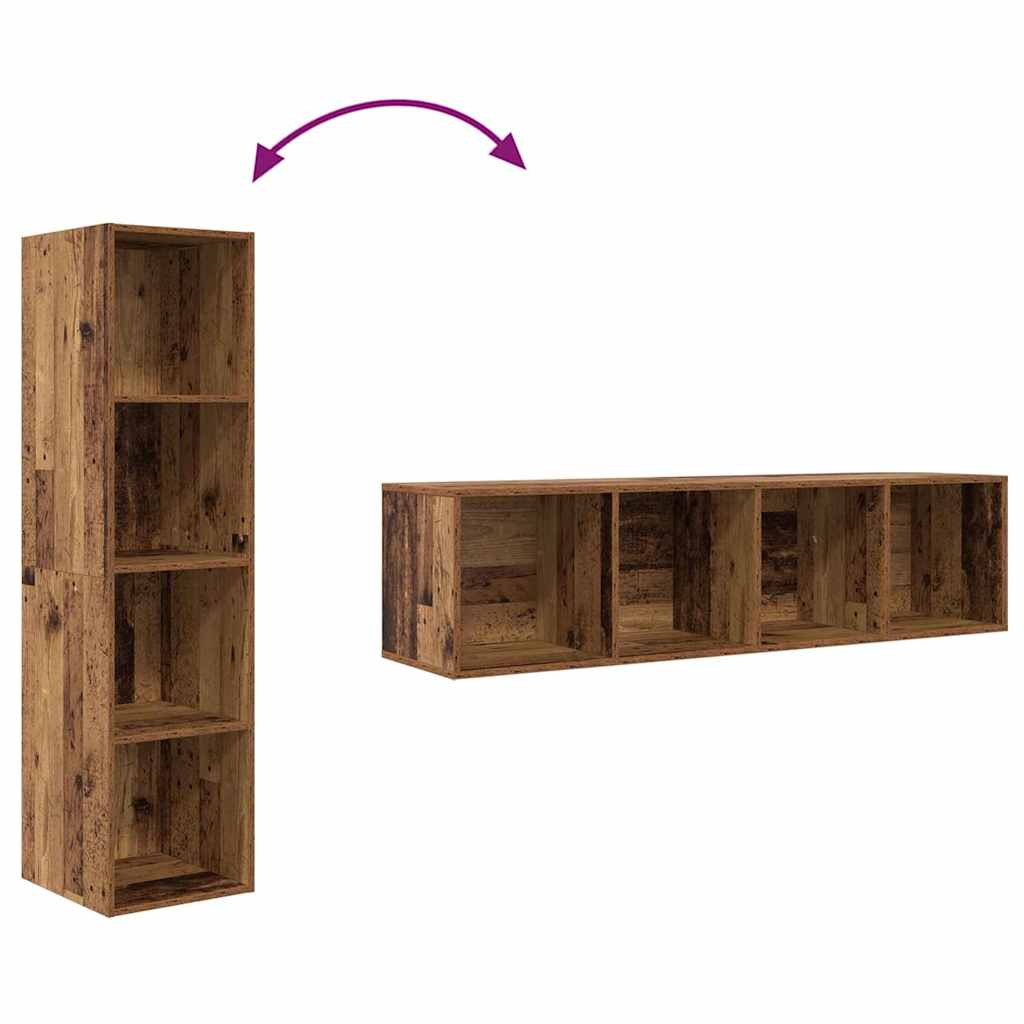 vidaXL TV-Schrankset 2 pcs Braun 37 x 37 x 142,5 cm Holzwerkstoff