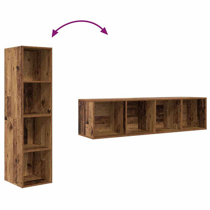vidaXL TV-Schrankset 2 pcs Braun 37 x 37 x 142,5 cm Holzwerkstoff