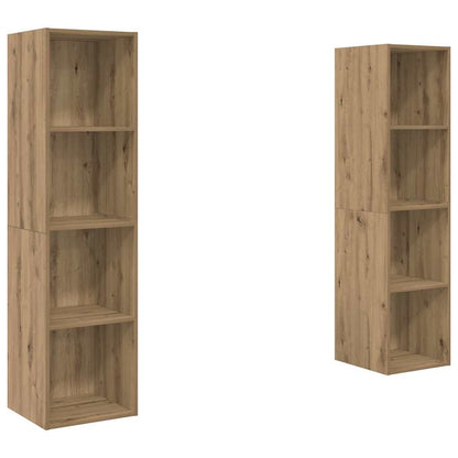 vidaXL TV-Schrankset 2 pcs Braun 37 x 37 x 142,5 cm Holzwerkstoff