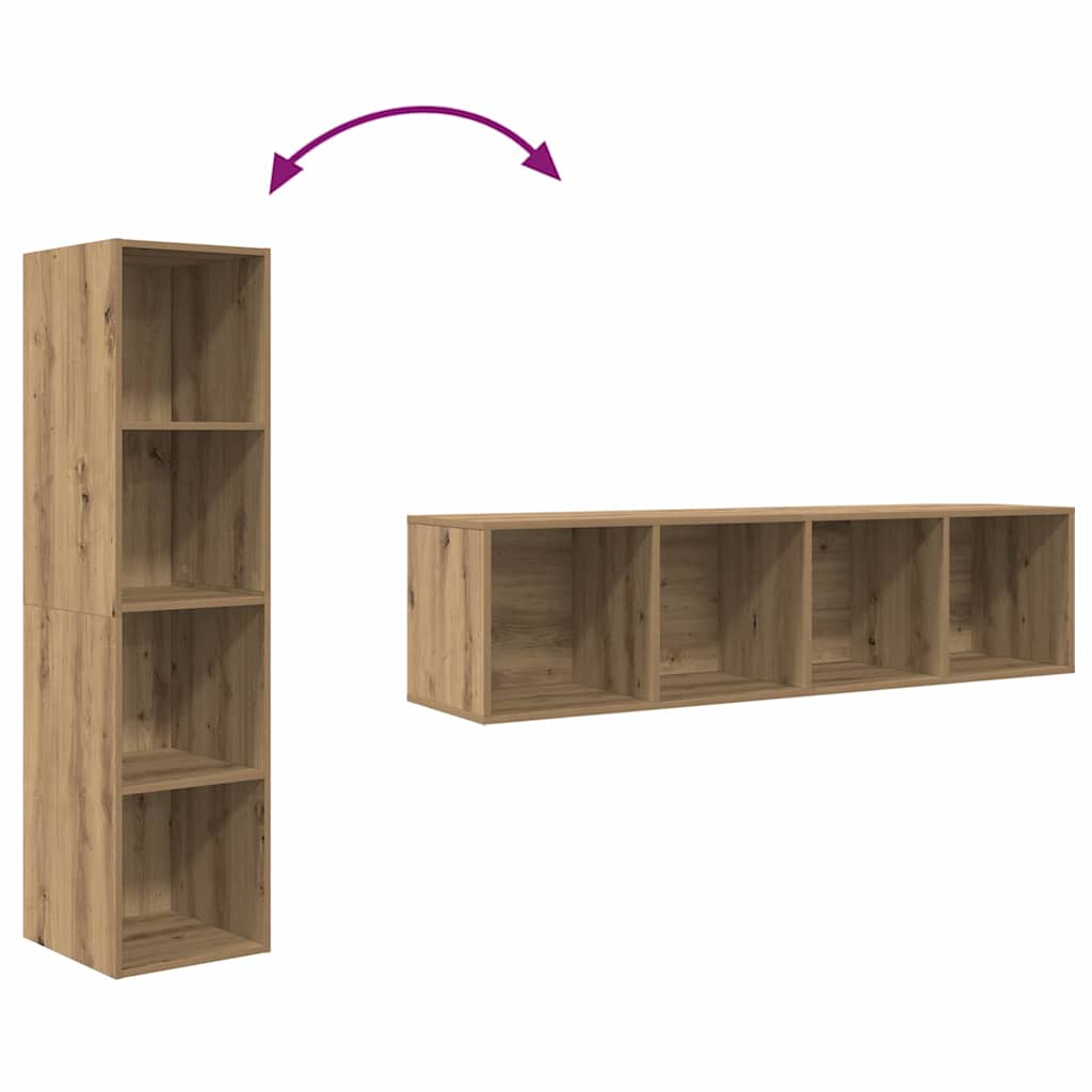 vidaXL TV-Schrankset 2 pcs Braun 37 x 37 x 142,5 cm Holzwerkstoff