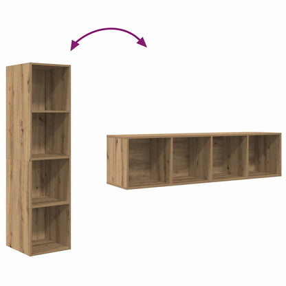 vidaXL TV-Schrankset 2 pcs Braun 37 x 37 x 142,5 cm Holzwerkstoff