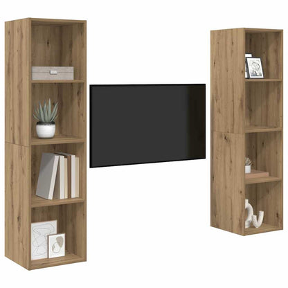 vidaXL TV-Schrankset 2 pcs Braun 37 x 37 x 142,5 cm Holzwerkstoff