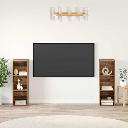 vidaXL TV-Schrankset 2 pcs Altholz 107 x 35 x 37 cm Holzwerkstoff