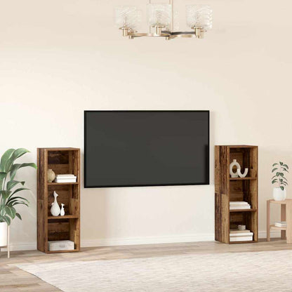 vidaXL TV-Schrankset 2 pcs Altholz 107 x 35 x 37 cm Holzwerkstoff