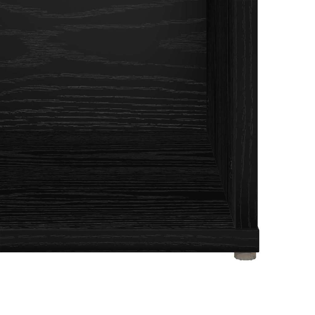 vidaXL TV-Schrankset 2 pcs Schwarz Eichen-Optik 107 x 35 x 37 cm