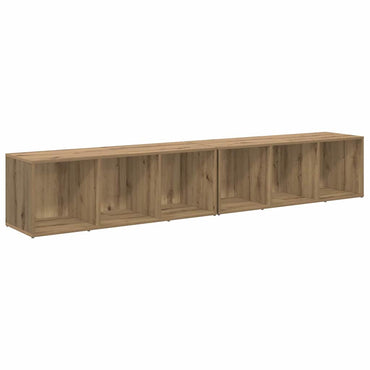 vidaXL TV-Schrankset 2 pcs Artisan-Eiche 37 x 35 x 107cm Holzwerkstoff