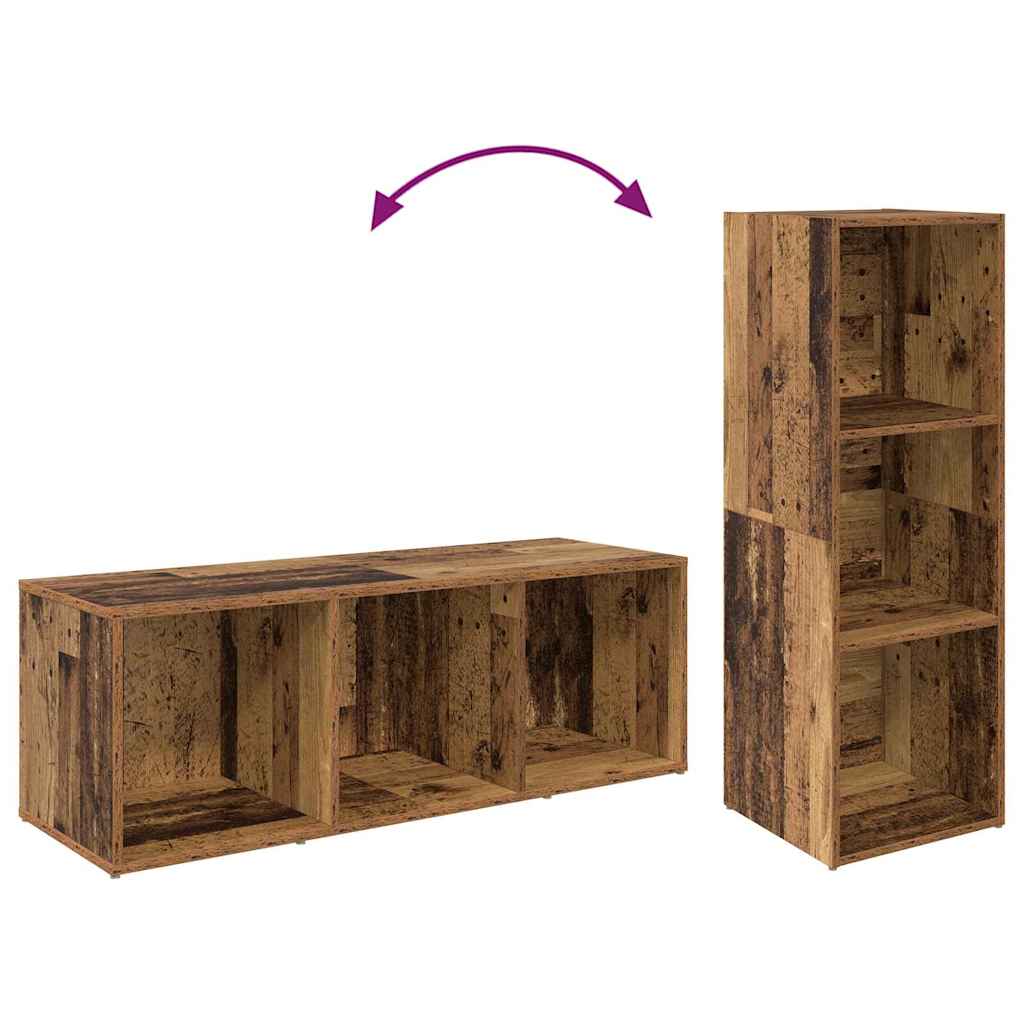 vidaXL TV-Schrankset 3 pcs Altholz 37 x 35 x 107 cm Holzwerkstoff