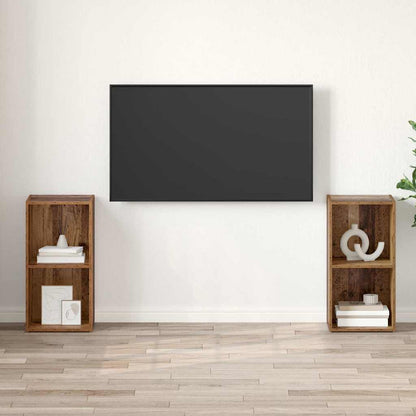 vidaXL TV-Schrankset 2 pcs Altholz 72 x 35 x 36,5 cm Holzwerkstoff