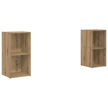 vidaXL TV-Schrankset 2 pcs Artisan-Eiche 37 x 35 x 72 cm Holzwerkstoff