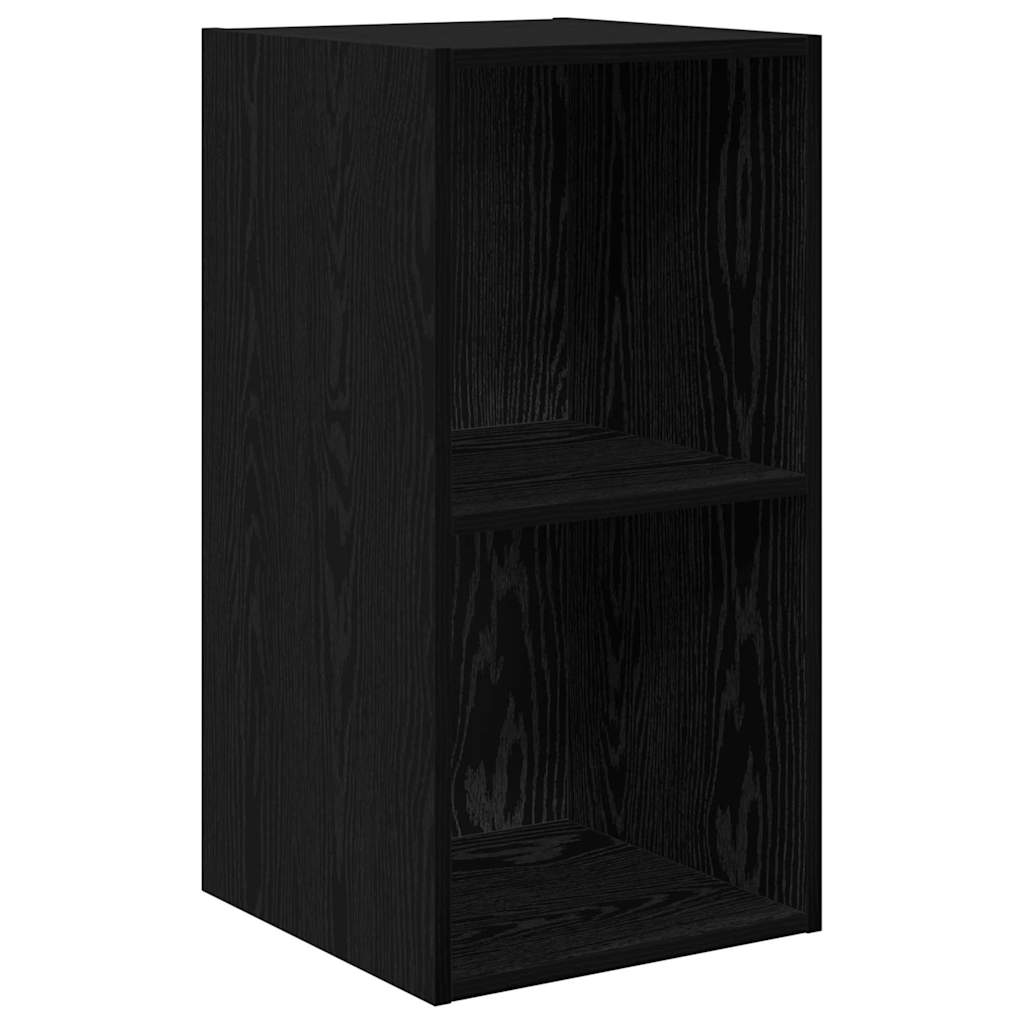 vidaXL TV-Schrankset 4 pcs Schwarz Eichen-Optik 37 x 37 x 72 cm