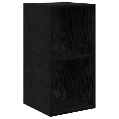 vidaXL TV-Schrankset 4 pcs Schwarz Eichen-Optik 37 x 37 x 72 cm