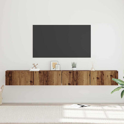 vidaXL TV-Schrankset 4 pcs Altholz 60 x 30 x 30 cm Holzwerkstoff