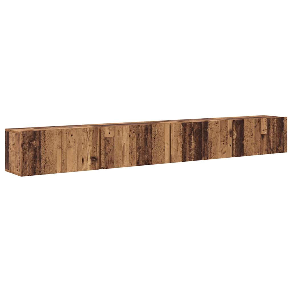 vidaXL TV-Schrankset 4 pcs Altholz 60 x 30 x 30 cm Holzwerkstoff
