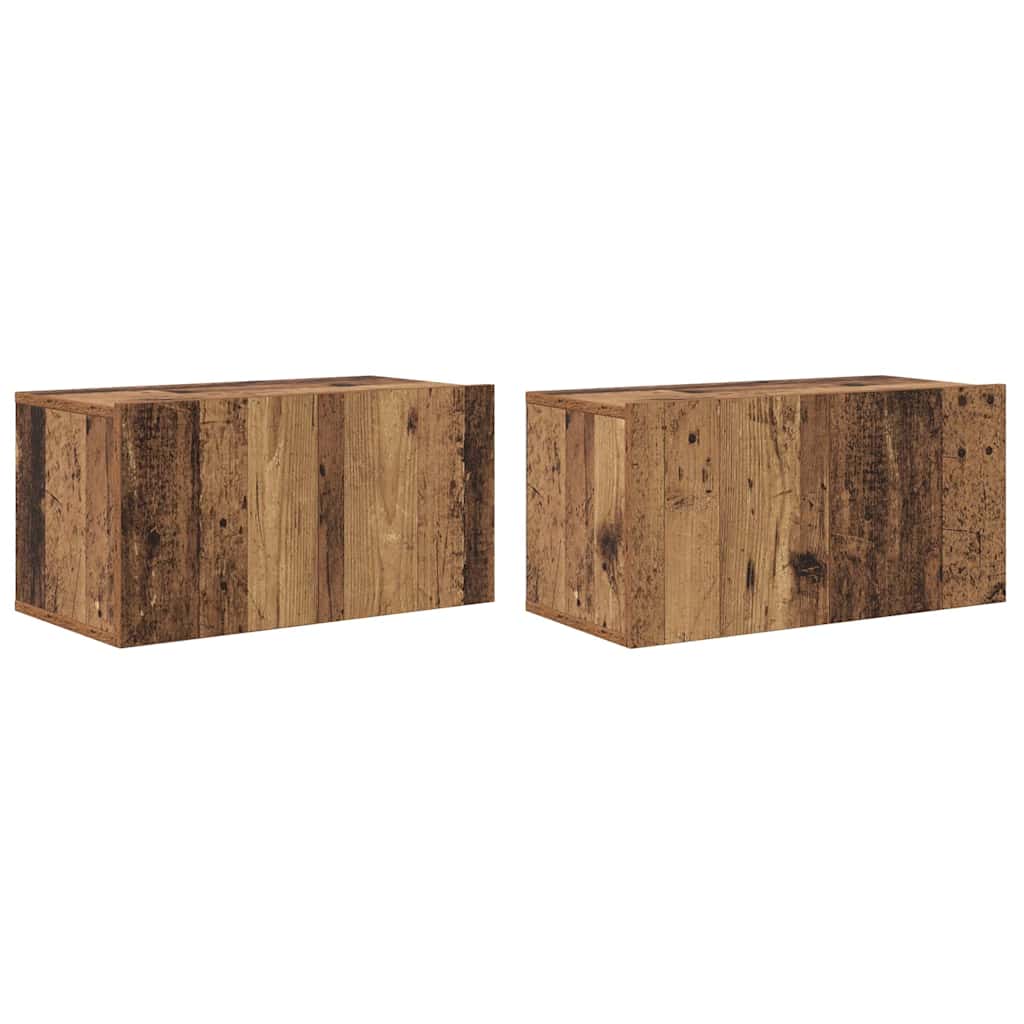 vidaXL TV-Schrankset 4 pcs Altholz 60 x 30 x 30 cm Holzwerkstoff
