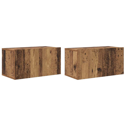 vidaXL TV-Schrankset 4 pcs Altholz 60 x 30 x 30 cm Holzwerkstoff