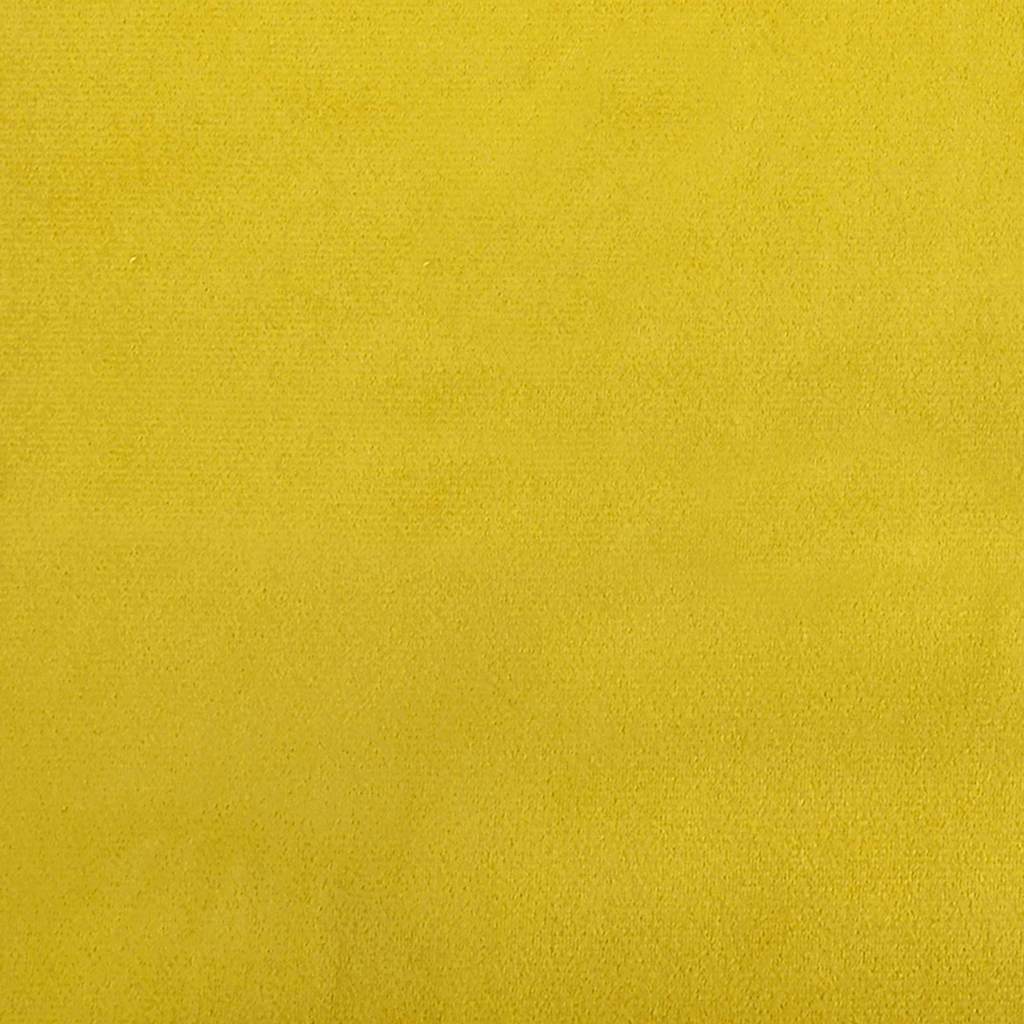 vidaXL Eckbettgestell mit Kopfteil Gelb 80 cm x 200 cm Samt