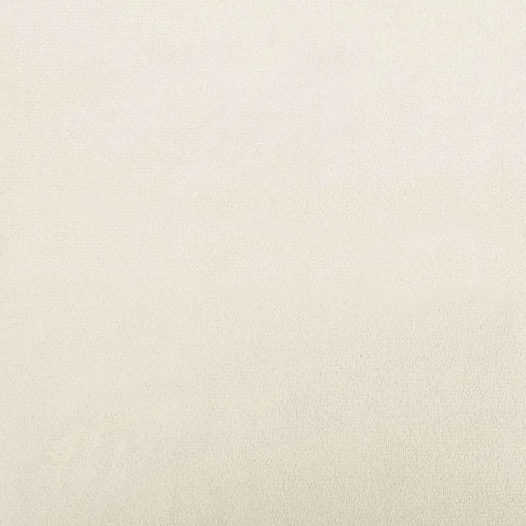 vidaXL Eckbettgestell mit Kopfteil Creme 80 x 200 cm Samt