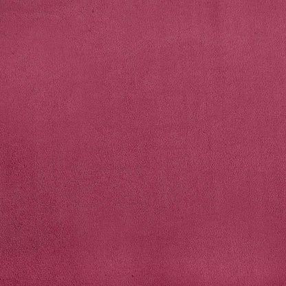 vidaXL Eckbettgestell mit Kopfteil Weinrot 90 x 190 cm Samt