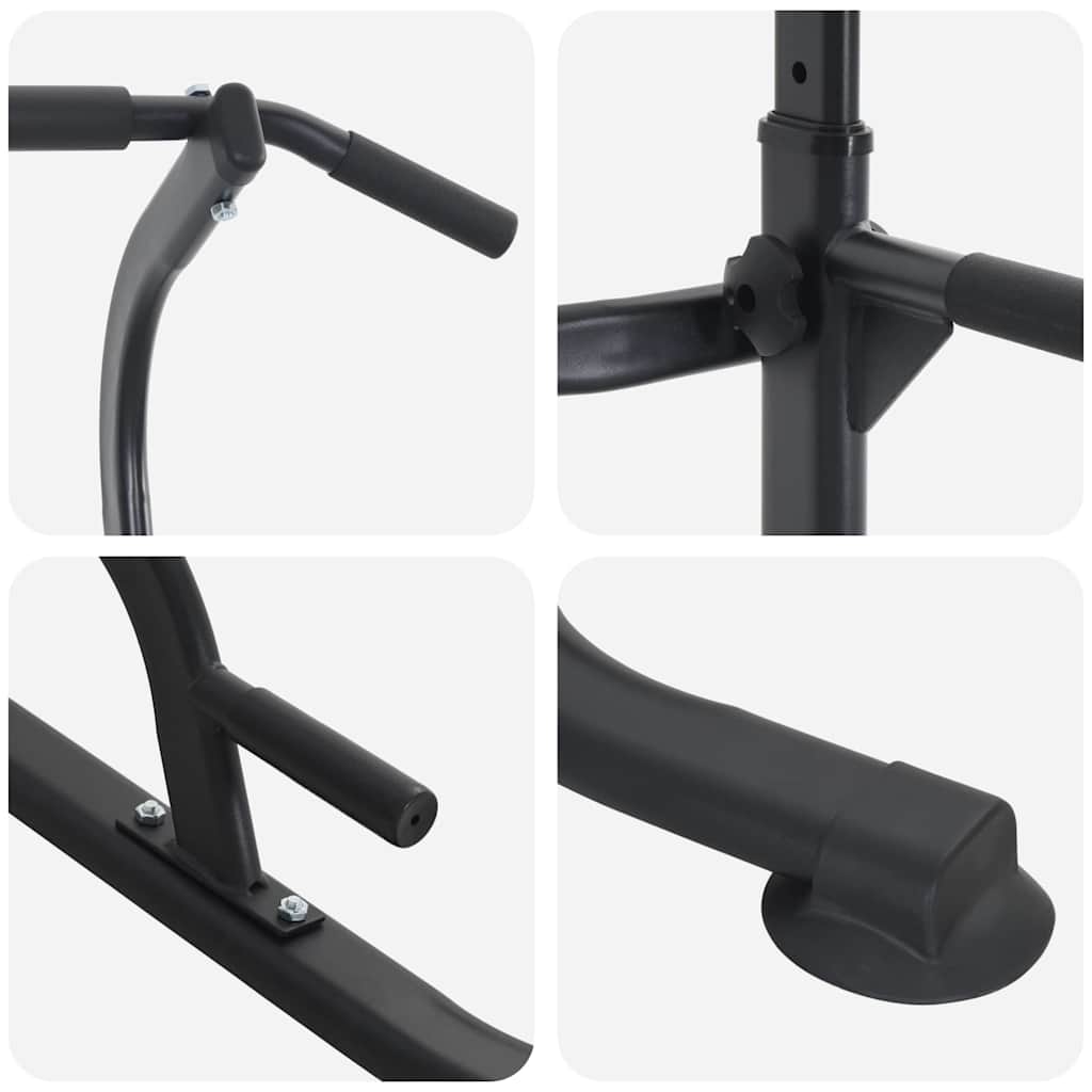 Power Turm Dip Station Schwarz 102 x 95 x 210 cm