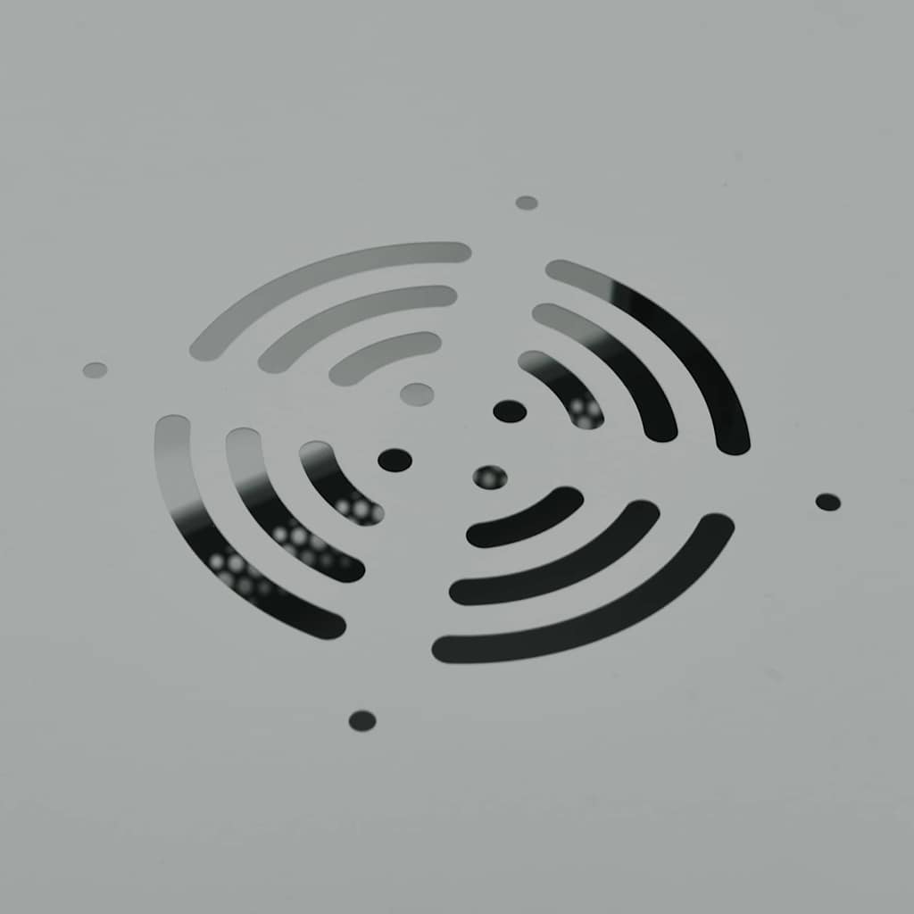 Netzwerkschrank mit Speicher Grau 60 x 35 x 28 cm Stahl