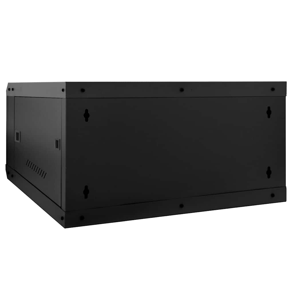 Netzwerkschrank mit Speicher Schwarz 60 x 60 x 35 cm Stahl