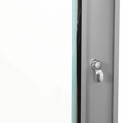 Netzwerkschrank mit Speicher Grau 53 x 45 x 21 cm Stahl