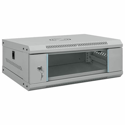 Netzwerkschrank mit Speicher Grau 53 x 45 x 21 cm Stahl