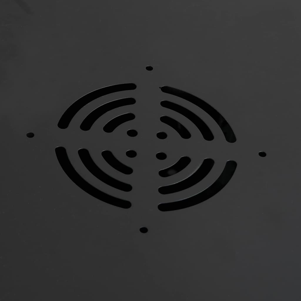 Netzwerkschrank mit Speicher Schwarz 53 x 45 x 30 cm Stahl