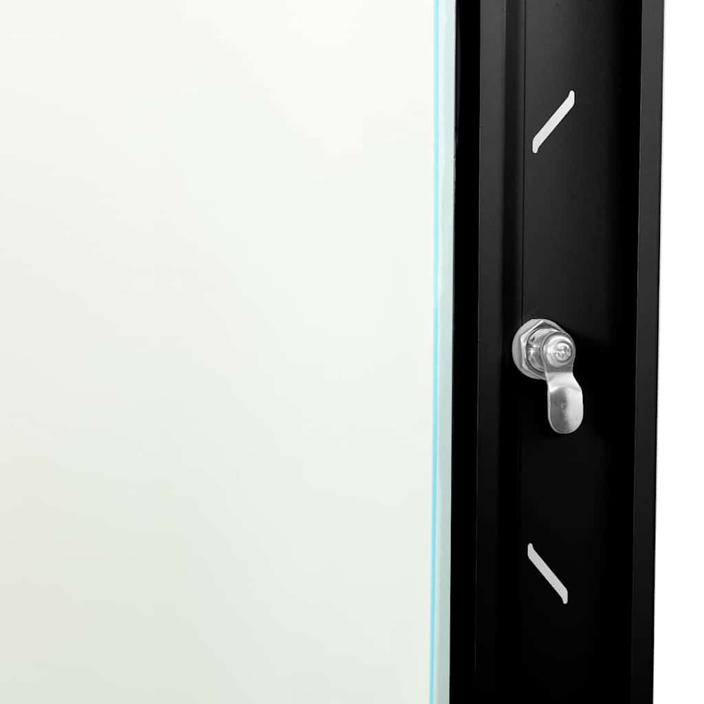 Netzwerkschrank mit Speicher Schwarz 53 x 45 x 45 cm Stahl