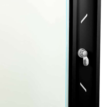 Netzwerkschrank mit Speicher Schwarz 53 x 45 x 45 cm Stahl