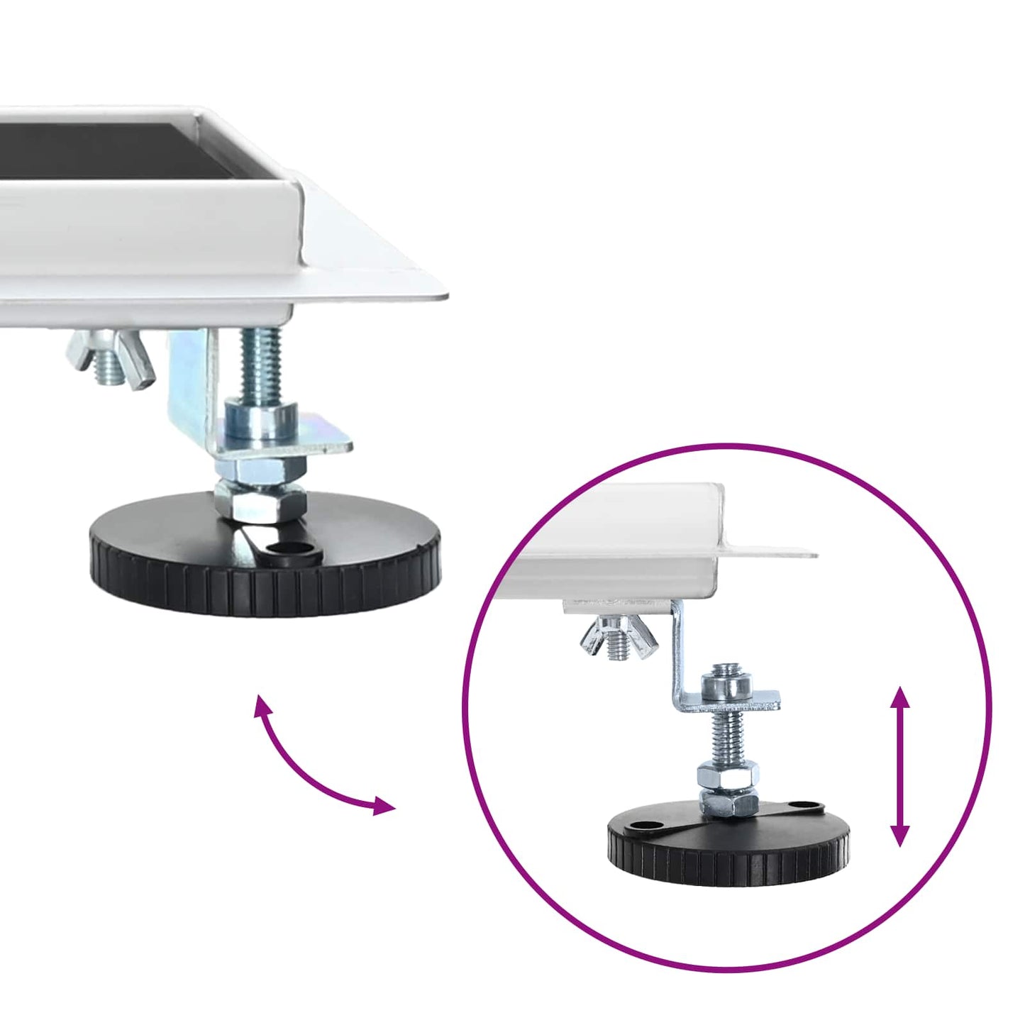 Duschabfluss mit Glashülle und 360° Siphon Schwarz 100 cm