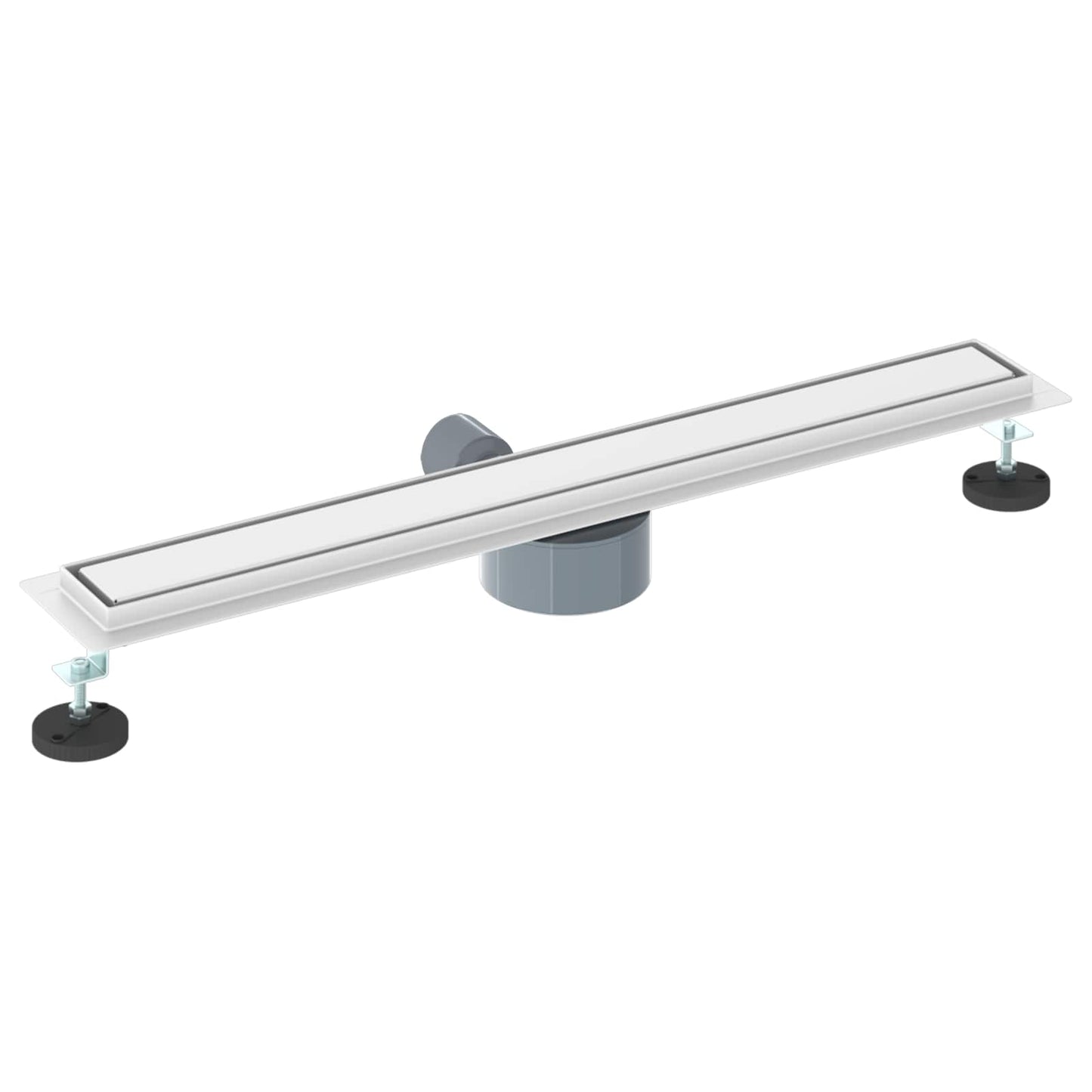 Duschablauf 2-in-1 mit 360° Siphon Silber 70 cm Edelstahl 304