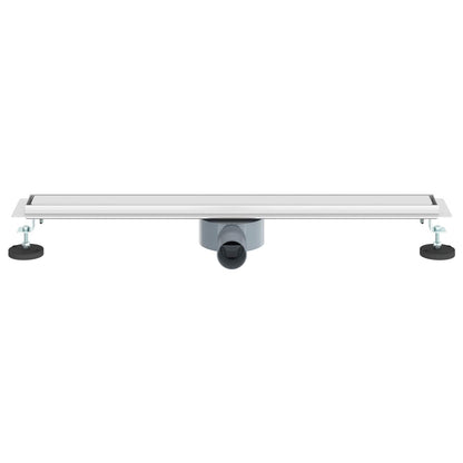 Duschablauf 2-in-1 mit 360° Siphon Silber 70 cm Edelstahl 304