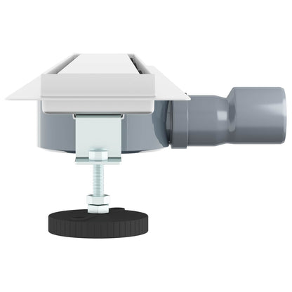 Duschablauf 2-in-1 mit 360° Siphon Silber 70 cm Edelstahl 304