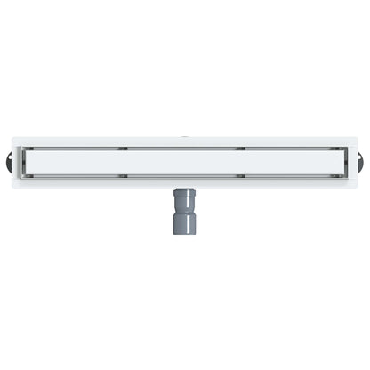 Duschablauf 2-in-1 mit 360° Siphon Silber 70 cm Edelstahl 304