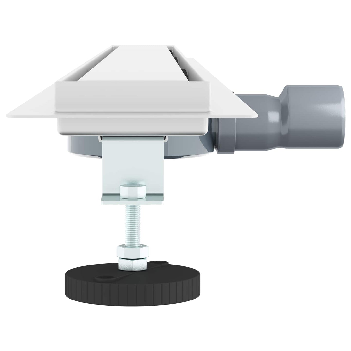 Duschablauf 2-in-1 mit 360° Siphon Silber 100 cm Edelstahl 304