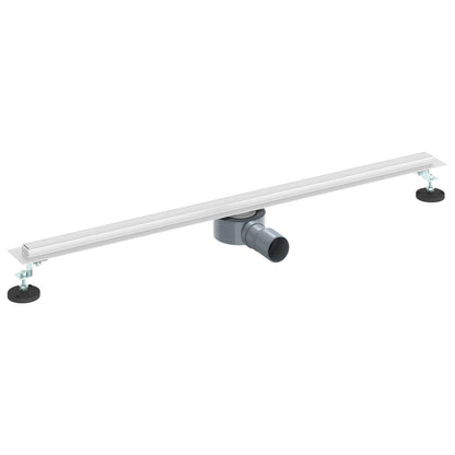 360° Duschablauf mit slim Modell Silber 90 cm Edelstahl 304