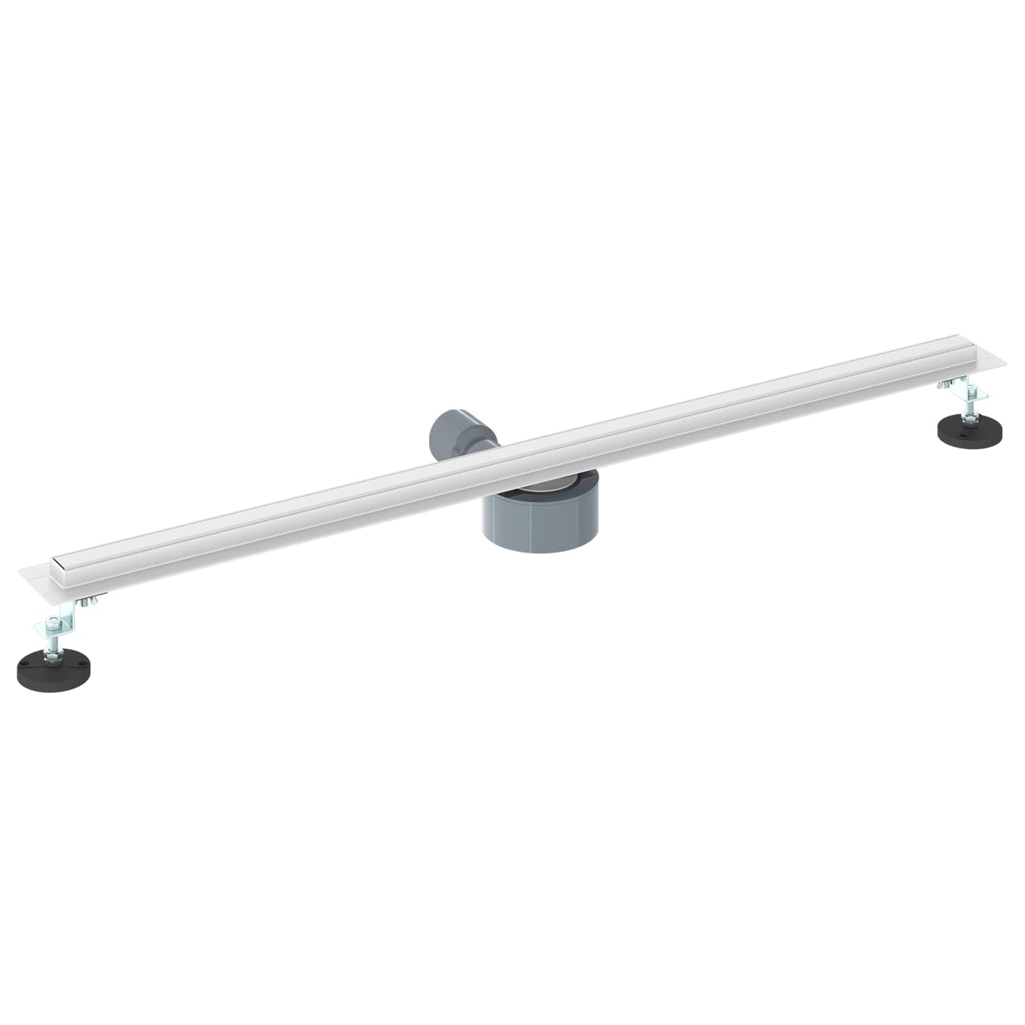 360° Duschablauf mit slim Modell Silber 90 cm Edelstahl 304