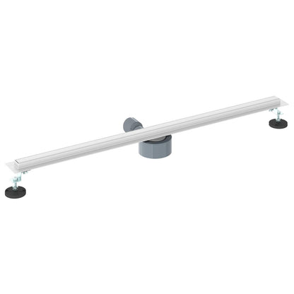 360° Duschablauf mit slim Modell Silber 90 cm Edelstahl 304