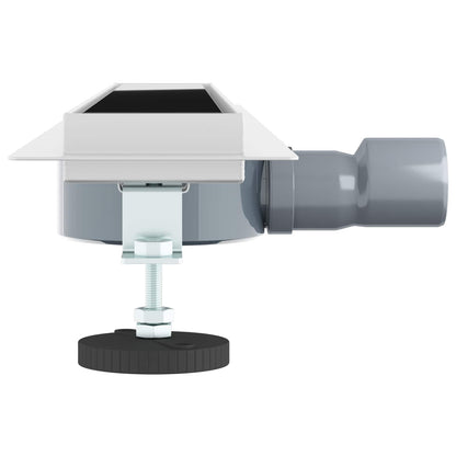 Duschabfluss mit Glashülle und 360° Siphon Schwarz 70 cm